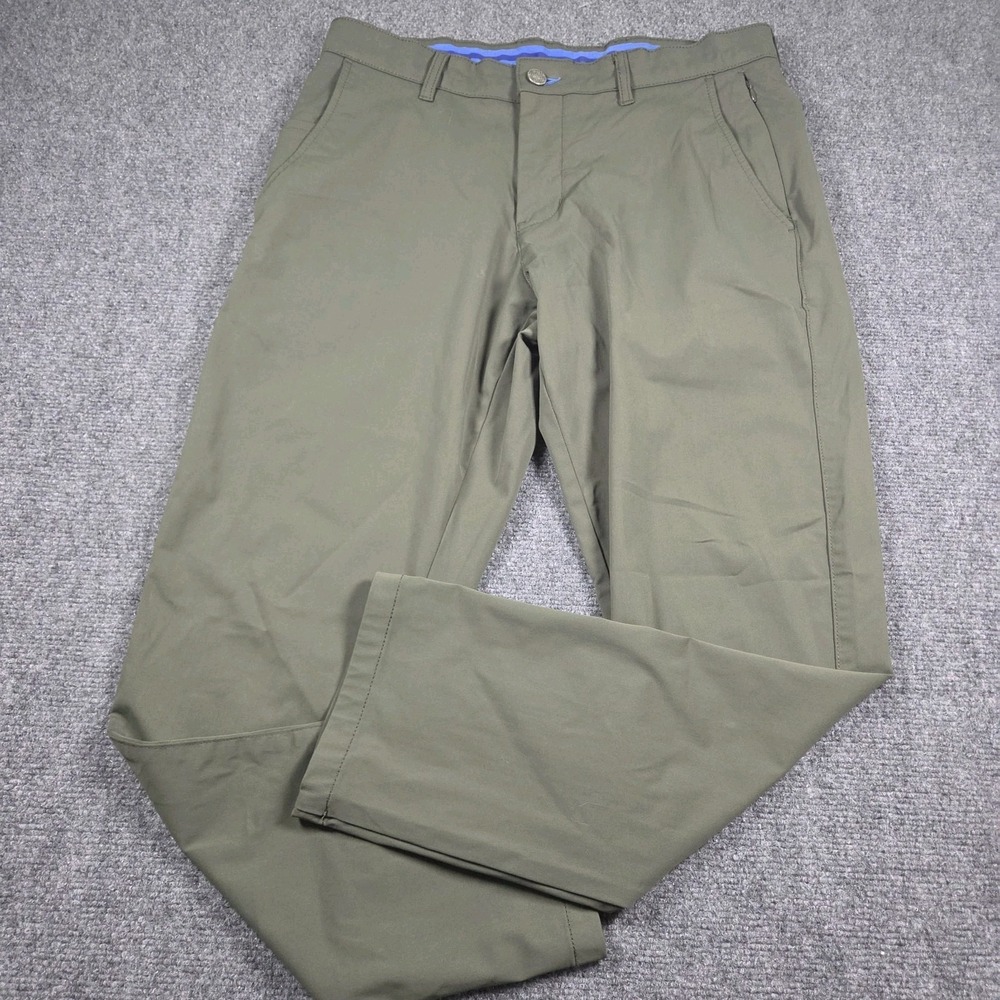 Twillory Pants Mens 32x28 Olive Tailored Fit Technical Fabric Performance Chino
